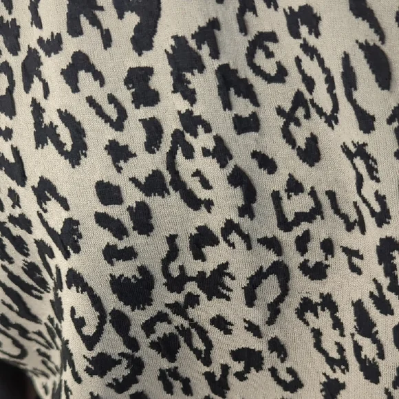 Leopard Print Open Front Jacket - Picture 2 of 9